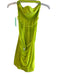 Lululemon Size 6 Neon Yellow Nylon Open Back Sleeveless pleats Knee length Dress Neon Yellow / 6