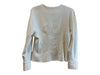 Tibi Size 8 White No Fabric Tag Seam Detail Hidden Zip Front Round Neck Jacket White / 8
