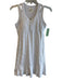 Lily Pulitzer Size XS White Nylon Blend Sleeveless Scoop Neck Front Zip Dress White / XS