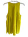 Trina Turk Size M Yellow Silk Sleeveless Front Snap Round Neck Top Yellow / M