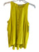 Trina Turk Size M Yellow Silk Sleeveless Front Snap Round Neck Top Yellow / M