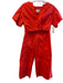 Joie Size XS/S Tomato Red Cotton Wide Leg Cropped Short Sleeve Pants Set Tomato Red / XS/S