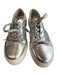 Seychelles Shoe Size 7 Silver Mesh Toe cap Low Top Lace Up Sneaker Shoes Silver / 7