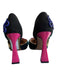 Betsey Johnson Shoe Size 7 Black & Multi Beaded shapes Pointed High Heel Shoes Black & Multi / 7