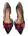 Betsey Johnson Shoe Size 7 Black & Multi Beaded shapes Pointed High Heel Shoes Black & Multi / 7