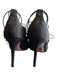 Alexandre Birman Shoe Size 8 Black Python & Leather Lace Up High Heel Shoes Black / 8