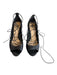 Alexandre Birman Shoe Size 8 Black Python & Leather Lace Up High Heel Shoes Black / 8