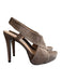 Diane Von Furstenberg Shoe Size 8.5 Sand Suede Platform stretch back Shoes Sand / 8.5