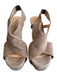 Diane Von Furstenberg Shoe Size 8.5 Sand Suede Platform stretch back Shoes Sand / 8.5