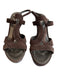 Tods Shoe Size 38 Brown Suede Platform High Heel Open Toe & Heel Sandal Shoes Brown / 38