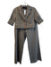 Yansi Fugel Size 8 Green No Fabric Tag Collared Button Up Cropped Cargo Pant Set Green / 8
