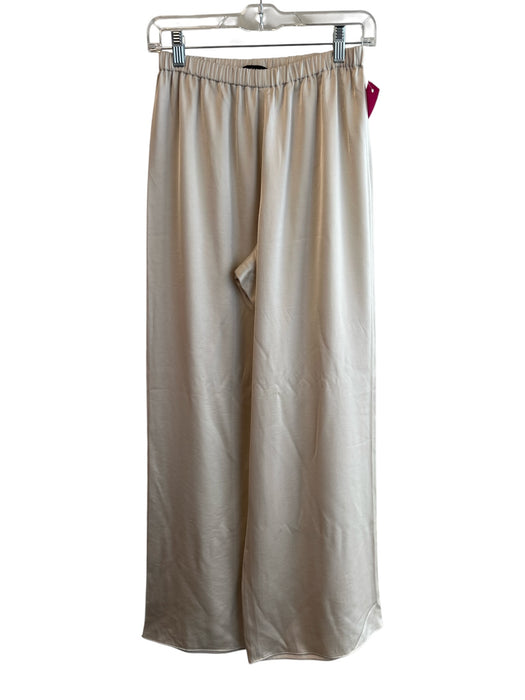 Jenni Kayne Size XS Ivory Rayon Elastic Waist High Rise Solid Color Pants Ivory / XS