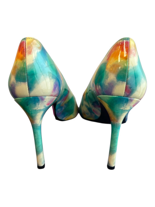 Stuart Weitzman Shoe Size 7 Multi Leather Pointed Toe Tie Dye Pump Shoes Multi / 7