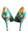 Stuart Weitzman Shoe Size 7 Multi Leather Pointed Toe Tie Dye Pump Shoes Multi / 7
