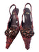 Jeffrey Campbell Shoe Size 7.5 Purple Multi Leather Fabric Pointed Toe Shoes Purple Multi / 7.5