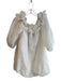 Cinq a Sept Size 0 White Polyester Puff Sleeves chiffon Boat Neck Dress White / 0