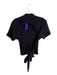 Musier Paris Size 40 Black Cotton Ribbed High Neck Short Sleeve High Neck Top Black / 40