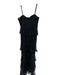 Majorelle Size M Black Nylon Lace Spaghetti Strap Bra Detail Maxi Dress Black / M