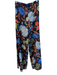 Alice & Olivia Size Est S Black Multi Polyester Abstract Back Zip Wide Leg Pants Black Multi / Est S