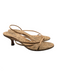 Schutz Shoe Size 8B Cork leather sole open toe Kitten Sling back Shoes Cork / 8B