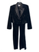 Gilner Farrar Size S Black Polyester Velvet Blazer High Rise Wide Leg Pant Set Black / S