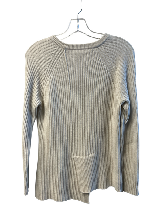 No Brand Size Est S Cream Cashmere Knit Round Neck Long Sleeve Ribbed Sweater Cream / Est S