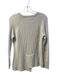 No Brand Size Est S Cream Cashmere Knit Round Neck Long Sleeve Ribbed Sweater Cream / Est S
