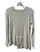 No Brand Size Est S Cream Cashmere Knit Round Neck Long Sleeve Ribbed Sweater Cream / Est S
