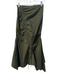 Tanya Taylor Size 2 Green Cotton Back Zip Gathered Drawstring Mermaid Skirt Green / 2