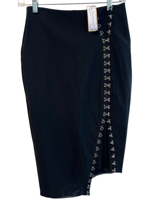 Bec & Bridge Size 4 Black Mesh Hook & Eye Pencil silver hardware Skirt Black / 4