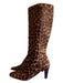 Lilly Pulitzer Shoe Size 7 Brown & Amber Leather Calf Hair Giraffe Boots Brown & Amber / 7