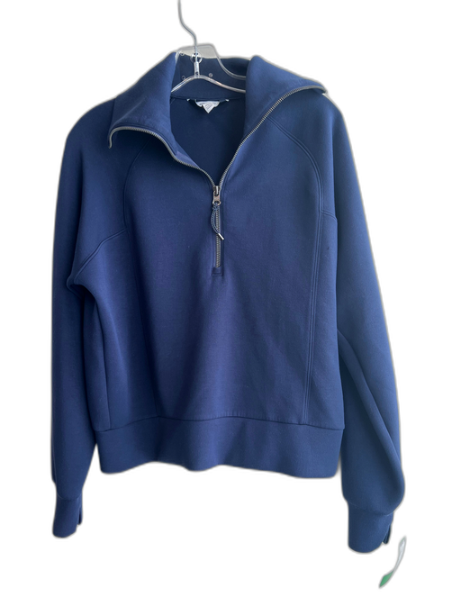 Spanx Size S Navy Blue Modal Blend Quarter Zip Turtleneck Top Navy Blue / S