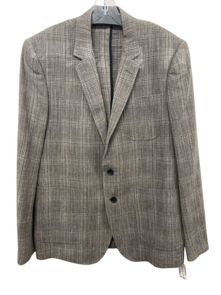 Billy Reid Gray & Brown Wool 2 Button Emmett Blazer — Labels Resale ...