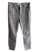Frame Size 29 Gray, White & Red Cotton Blend Windowpane High Waisted Crop Pants Gray, White & Red / 29