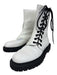Burberry Shoe Size 38.5 White Rubber lace up Calf high Boots White / 38.5