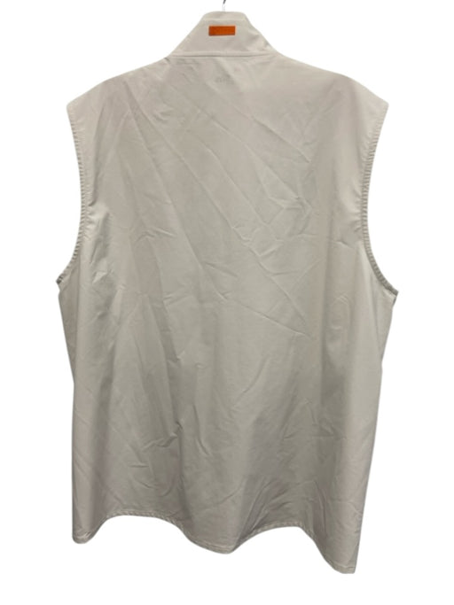 Stitch Size L White Synthetic Solid Vest Men's Jacket White / L