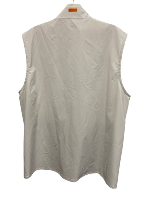 Stitch Size L White Synthetic Solid Vest Men's Jacket White / L