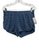 Lake Size M Blue & White Pima Cotton Pin Stripe Short Sleeve Short Set Blue & White / M