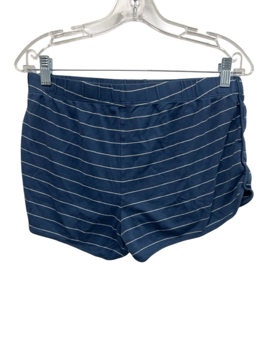Lake Size M Blue & White Pima Cotton Pin Stripe Short Sleeve Short Set Blue & White / M