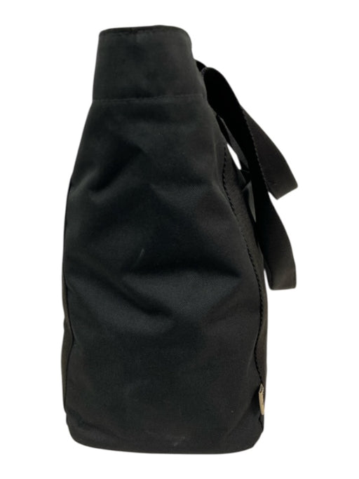 Beis Black Canvas Pockets Top Handle Tote Bag Black / Large