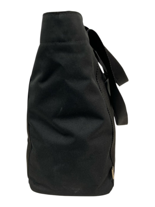 Beis Black Canvas Pockets Top Handle Tote Bag Black / Large