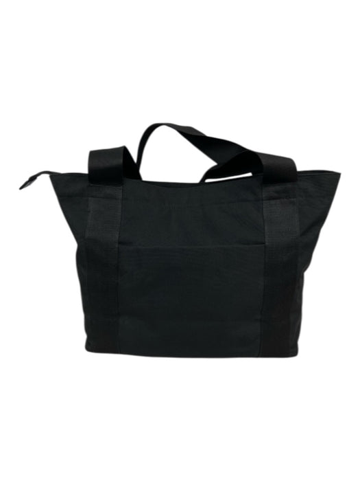Beis Black Canvas Pockets Top Handle Tote Bag Black / Large