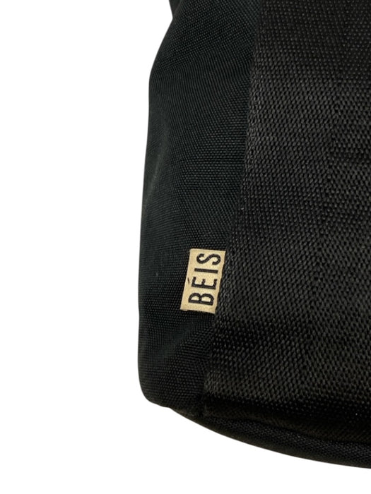 Beis Black Canvas Pockets Top Handle Tote Bag Black / Large