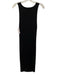 Wilfred Size S Black Tencel Blend V Neck Sleeveless Ribbed Fitted Dress Black / S
