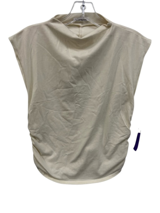 Reformation Size Est S Cream White No Fabric Tag Boat Neck Sleeveless Top Cream White / Est S