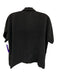 Everlane Size 2 Black Silk Collar Neck Button Down Short Sleeve Cropped Top Black / 2