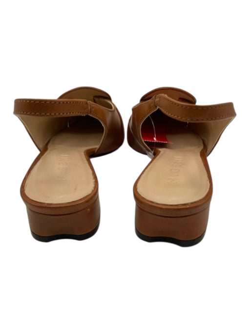 M. Gemi Shoe Size 36 Caramel Brown Leather Pointed Toe Basket Weave Flats Caramel Brown / 36
