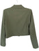 7 For All Mankind Size Est M Olive Green Polyester Blend Long Sleeve Jacket Olive Green / Est M