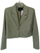 7 For All Mankind Size Est M Olive Green Polyester Blend Long Sleeve Jacket Olive Green / Est M
