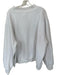 Parke Size XXL White & Navy Cotton Mock Neck Logo Athletic Sweatshirt White & Navy / XXL